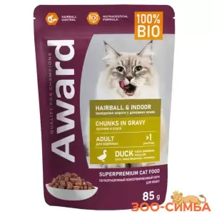 Влажный корм AWARD Hairball