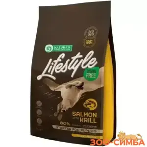 Сухой корм беззерновой NP Lifestyle Grain Free Salmon with krill д/щенков всех пород