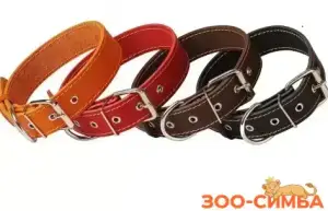 Ошейник кожаный humpo, серия ЧИП, ш 35, обх 45-60 см.