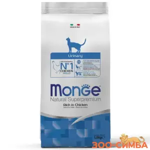 Сухой корм Monge Cat Daily Line Urinary для кошек, для профилактики МКБ, с курицей