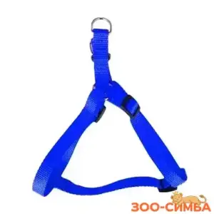 Шлея капроновая humpo, серия БЭНД, ш 10, обх.груди 30-40 см, синий