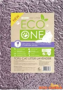 Наполнитель Eco One Тофу с аром.лаванды 2,5кг/6л
