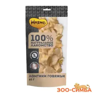 Лакомство Мнямс для собак Ломтики говяжьи 65г