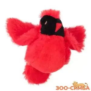 Игрушка Mr.Kranch для кошек Птичка плюшевая с кошачьей мятой 8 см красная