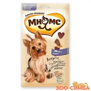 Лакомство Мнямс ассорти для собак мелких пород говядина, ягненок, курица