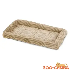 Лежанка MidWest Deluxe Wave Bed для собак и кошек меховая 51х31,5х6,5 см, цвет песочный