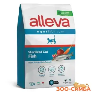 Alleva Equilibrium с рыбой для кастрированных котов и стерилизованных кошек